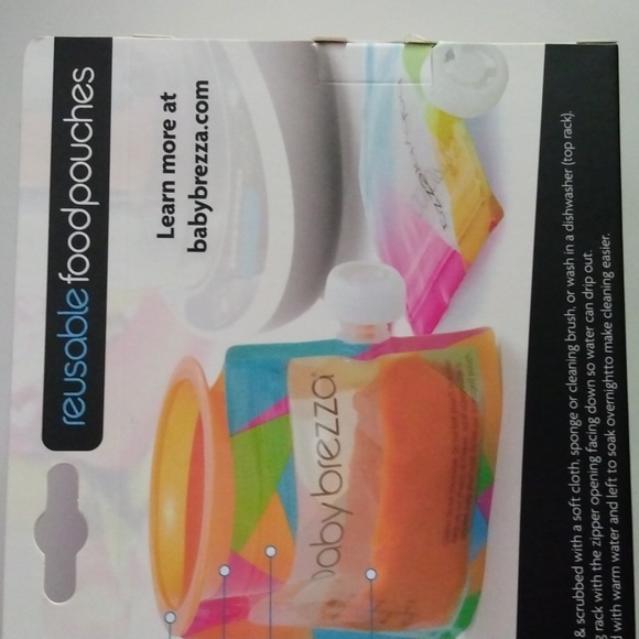 Babybrezza 10 Reusable Food Pouches NEW - Picture 3 of 8
